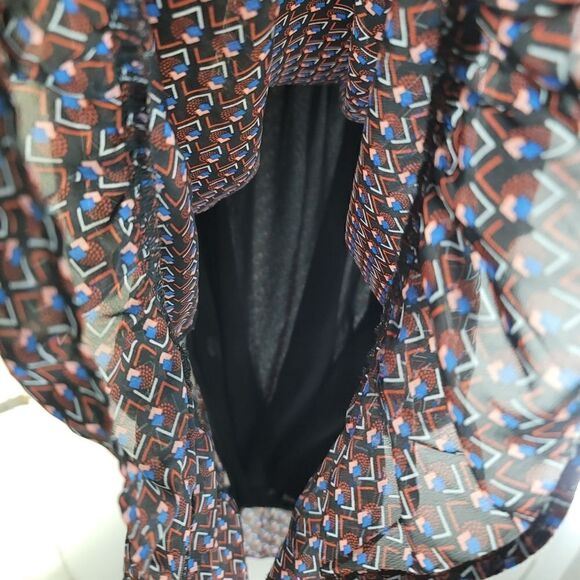 Avec les filles patterned long sleeve mini dress - Picture 7 of 13